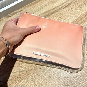 Blush Ombre BURBERRY make up/toiletry/clutch bag w luxury feel
